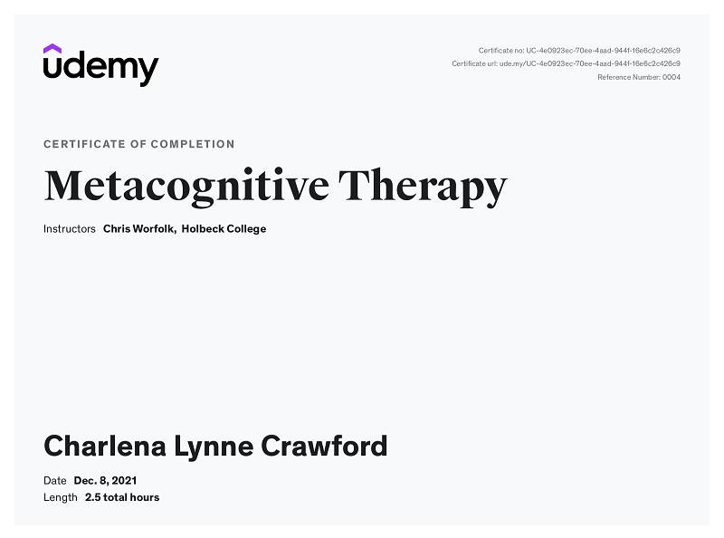 Metacognitive Therapy Diploma